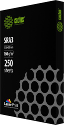 Бумага Cactus (A3, 160г/м2, белый, 250л., CIE 170%) (арт. CS-LPSRA3160250)