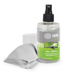 Чистящий набор Cactus для экранов и оптики 1шт 18x18см 200мл (арт. CS-S3004E)