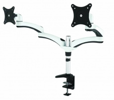 Кронштейн для двух мониторов Cactus черный 13″-27″ макс.8кг настольный поворот и наклон (арт. CS-VM-D08-BK)