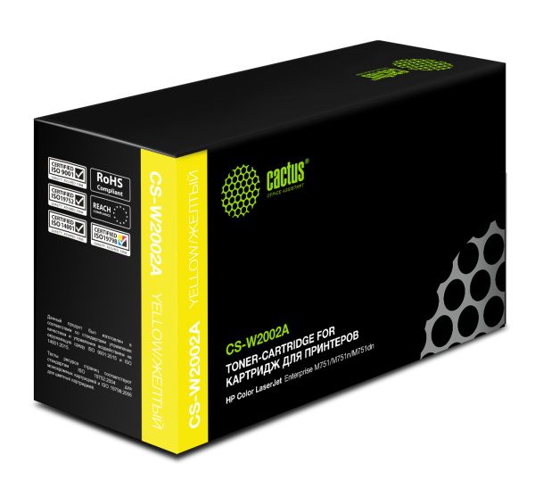 Картридж лазерный Cactus желтый (6000 стр.) (арт. CS-W2002A)