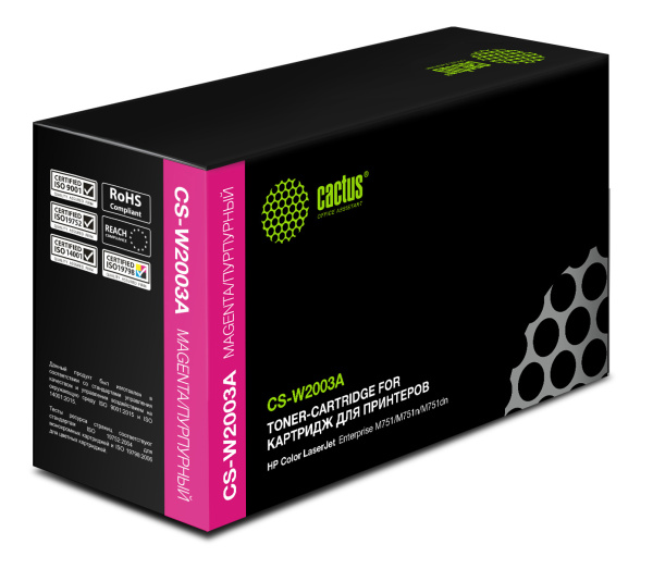 Картридж лазерный Cactus пурпурный (6000 стр.) (арт. CS-W2003A)