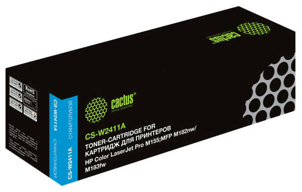 Картридж лазерный Cactus голубой (850 стр.) (арт. CS-W2411A)