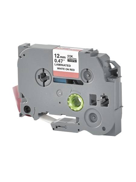Кассета с лентой Sakura Printing TZE435 для Brother, белый на красном, 12мм/8м, наклейка (арт. SLTZE435)