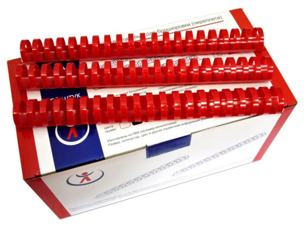 Пластиковые пружины Реалист 28мм, красные (50 шт.) (арт. 2136)