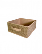 Короб ГЕЛЕОС раскладной с ручкой, «Миндаль» / Бежевый, 28х28х14 см (арт. МНД-186) Короб ГЕЛЕОС раскладной с ручкой, «Миндаль» / Бежевый, 28х28х14 см (арт. МНД-186)