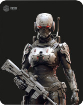 Коврик для мыши Cactus Cyborg 300x250x3 мм (арт. CS-MP-D10M)