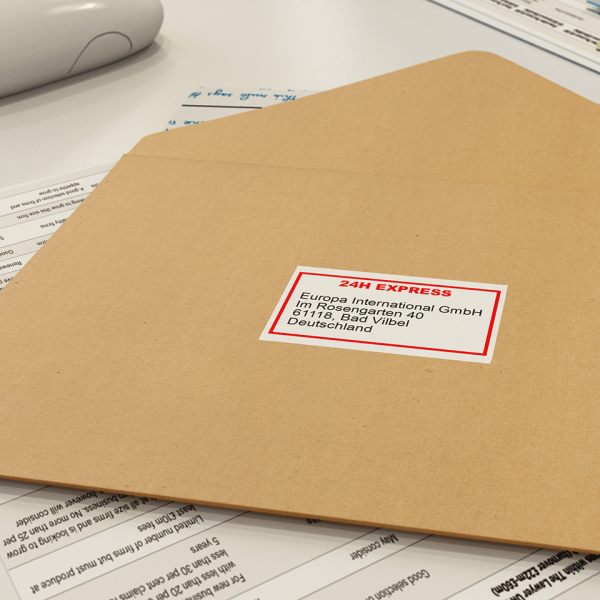 Бумажная клеящаяся лента Brother (62 мм x 15,24 м, черный и красный на белом) (арт. DK22251)