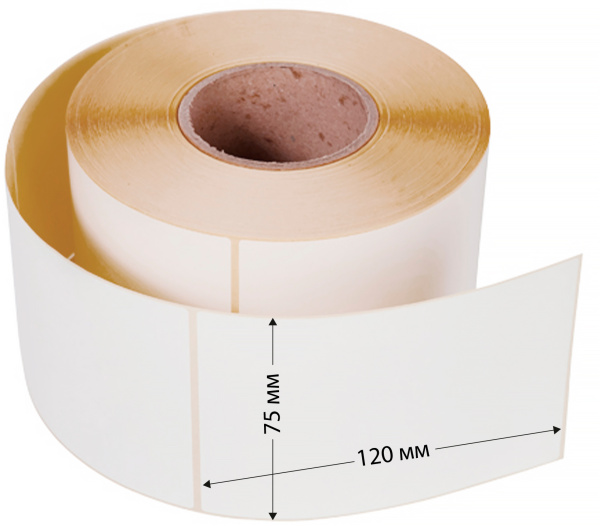 Термоэтикетки Cactus Eco (75x120мм) (арт. CS-TE75120300N)