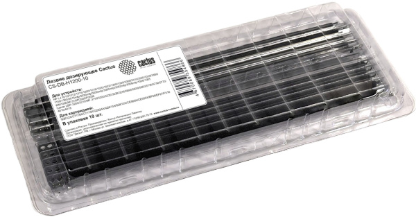Дозирующее лезвие Cactus для HP LJ 1010/1012/1015/1020/1018/1020/1022/1200/1220/3300/3310/3320/3330/3380/1150/1300/3015mfp/3020mfp/3030mfp/3050mfp/3052mfp/3055mfp/1000/1005WM1005/M1319/P2035/P2055 Canon LBP-3200/3210/MF-3110/3200/3220/3228/3240/5600/5630/5650/5730/5750/5770/4010/40 (арт. CS-DB-H1200-10)