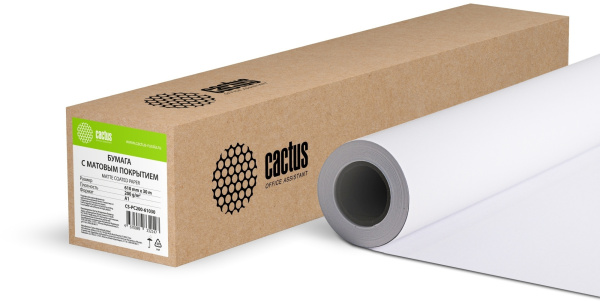 Бумага Cactus (24" (A1), 610 мм-30 м, 200 г/м2) (арт. CS-PC200-61030)