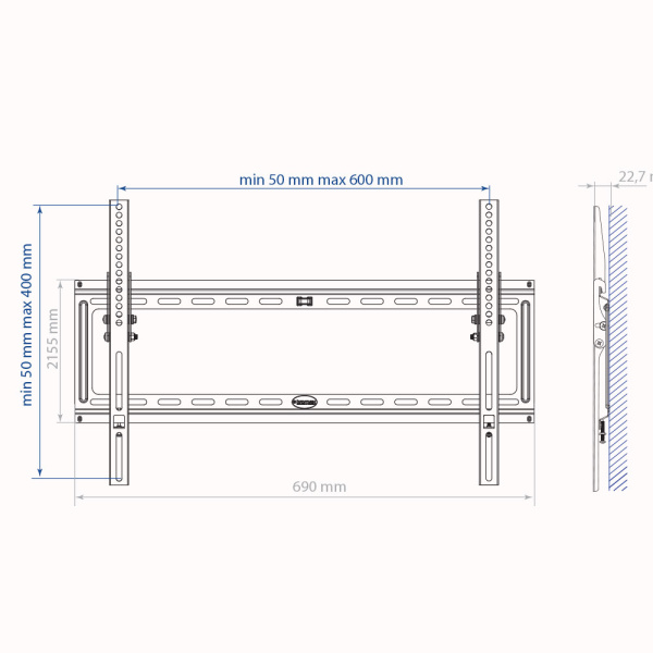 Кронштейн Kromax IDEAL-2 (чёрный) (арт. 26002)