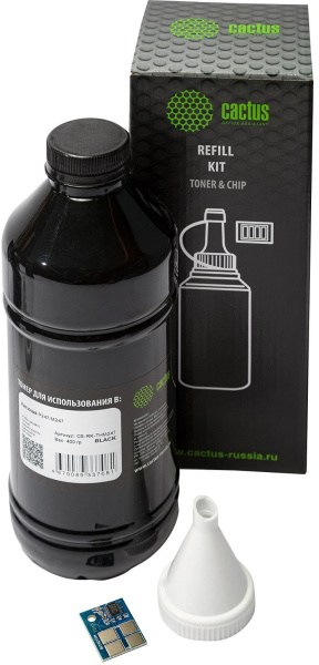 Тонер Cactus (черный, 400 г) (арт. CS-RK-THМ247)
