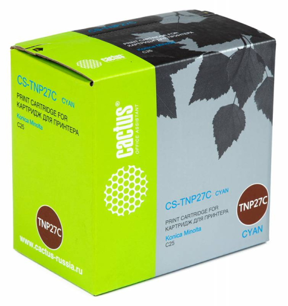 Картридж Cactus Тонер Картридж CS-TNP27C голубой для Minolta (6000стр.) (арт. CS-TNP27C)