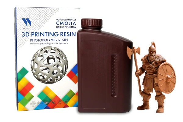 Фотополимерная смола NVPRINT Wax Resin красный для 3D печати, 1 кг (бут.)
