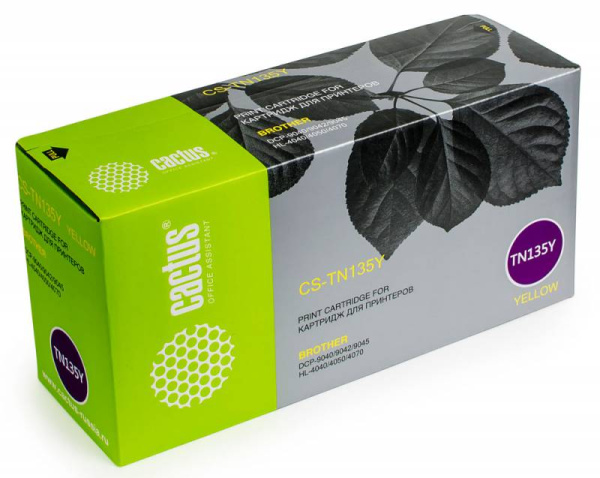 Картридж Cactus желтый (4000стр.) для Brother (арт. CS-TN135Y)