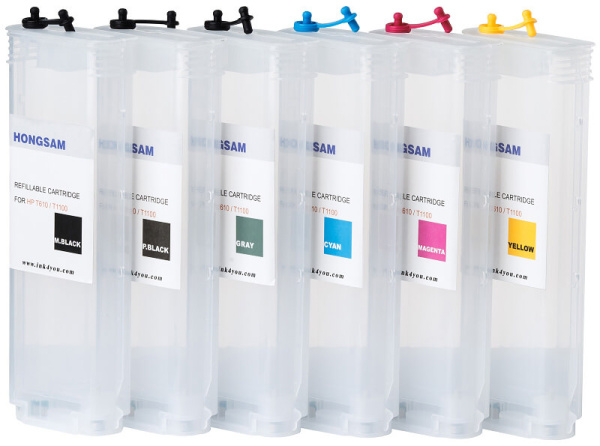 Набор перезаправляемых картриджей OEM  (арт. RF-HP-T610)
