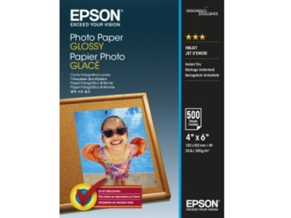 Фотобумага Epson Photo Paper Glossy 200 гр/м2, 10 x 15 см (500 листов) (арт. C13S042549)