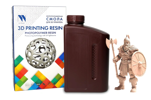 Фотополимерная смола NVPRINT Standard Resin бежевый для 3D печати, 1 кг (бут.)