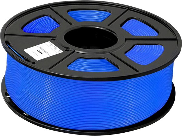 Пластик для принтера Cactus (TPU, d1.77мм, 0.8кг, L336м, синий) (арт. CS-3D-TPU-0.8KG-BLUE)