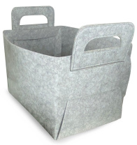 Короб ГЕЛЕОС Войлок (36х25х23 (L), светло-серый) (арт. ВЛК-СЛ)