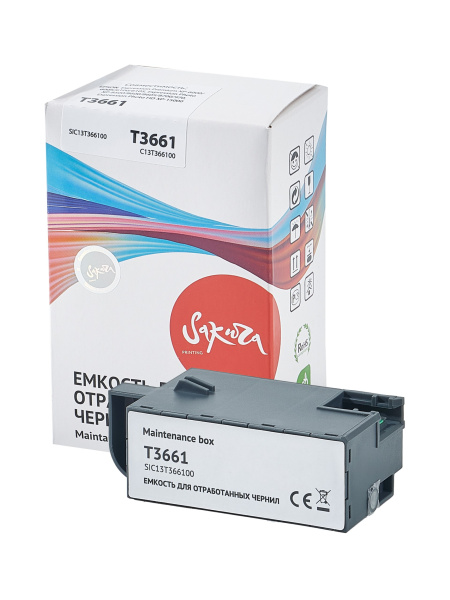 Емкость для отработанных чернил Sakura Printing C13T366100 (T3661) для Epson (арт. SIC13T366100)