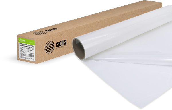 Самоклеящаяся пленка Cactus 42", A0+, 1067мм-50м, 180 г/м2 (арт. CS-PPMS180-106750)