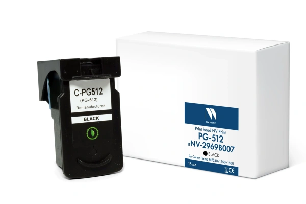 Струйный картридж NVP PG-512 (NV-2969B007) Black для Canon Pixma MP240/250/260 (15 мл)
