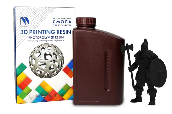 Фотополимерная смола NVPRINT ABS Like Resin черный для 3D печати, 1 кг (бут.)