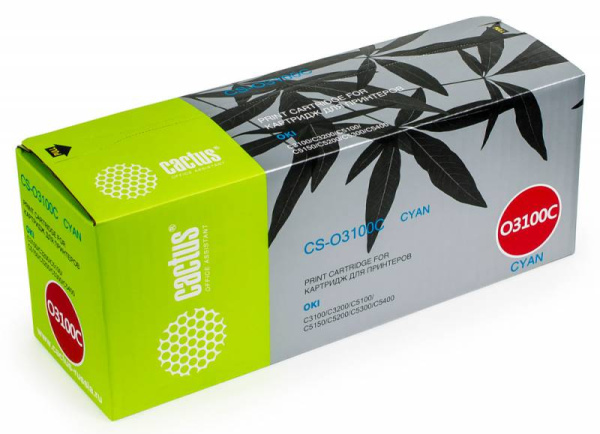 Картридж Cactus Тонер Картридж CS-O3100C голубой для Oki (5000стр.) (арт. CS-O3100C)