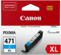 Оригинальный картридж Canon CLI-471XL C (голубой, увеличенной ёмкости 11 мл.) (арт. 0347C001)