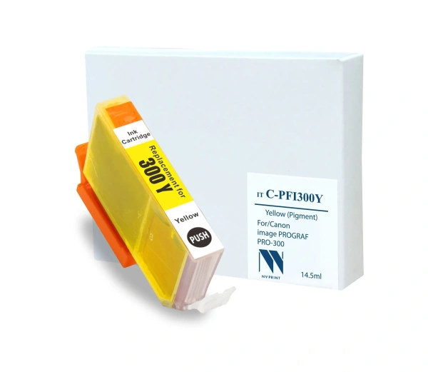 Струйный картридж NV Print C-PFI300 Y для Canon imagePROGRAF PRO-300