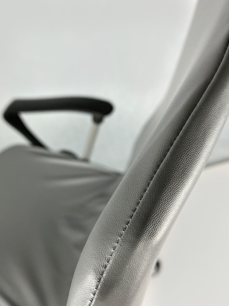 Чехол на компьютерное кресло ГЕЛЕОС 514М (размер М, кожа, серый) (арт. ГЧ00514М)