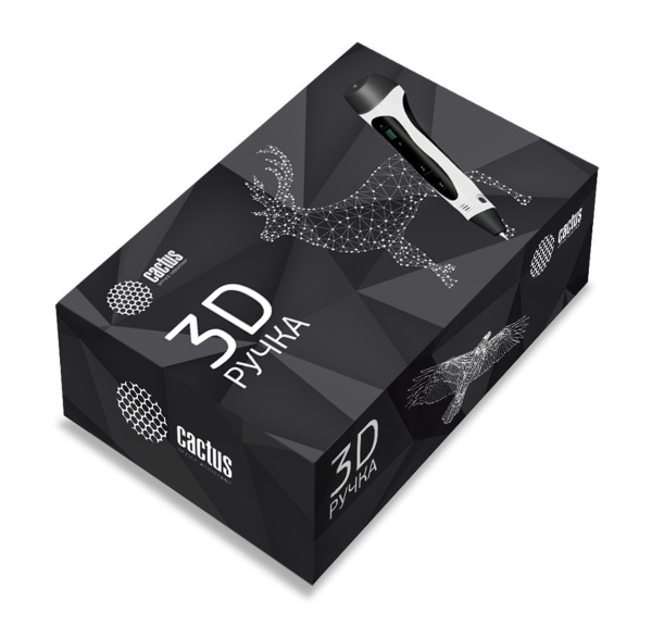 Ручка 3D Cactus PLA ABS LCD (белый) (арт. CS-3D-PEN-C-WT)