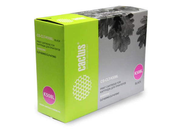 Картридж Cactus Тонер Картридж CS-CLT-K508L черный для Samsung (5000стр.) (арт. CS-CLT-K508L)