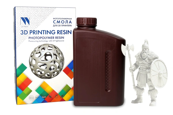 Фотополимерная смола NVPRINT Plant Based Resin прозрачный для 3D печати, 1 кг (бут.)