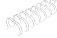 Пружины металлические  А4, 12,7 мм (1/2″), белые, 100 шт. в упаковке, TM DA (арт. 9067)