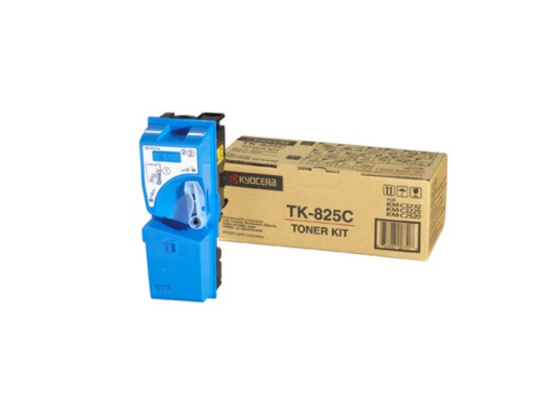 Оригинальный тонер-картридж Kyocera TK-825C (голубой, 7000 стр.) (арт. 1T02FZCEU0)
