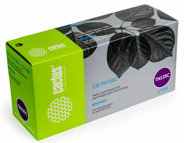 Картридж Cactus голубой (4000стр.) для Brother (арт. CS-TN135C)