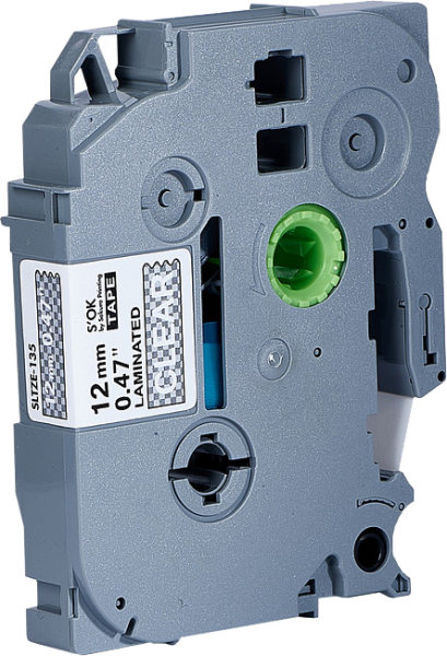 Кассета с лентой Sakura Printing TZE135 (белый, 12мм/8м) (арт. SLTZE-135)