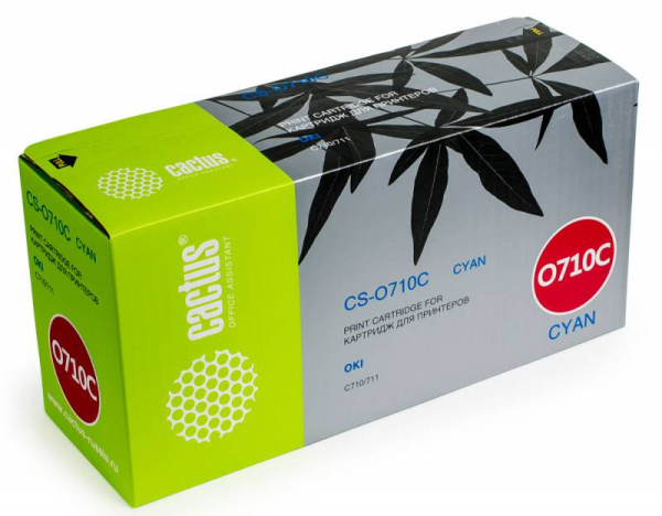 Картридж Cactus Тонер Картридж CS-O710C голубой для Oki (11500стр.) (арт. CS-O710C)