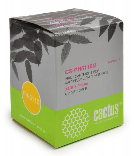 Картридж Cactus 106R01205 пурпурный (1000стр.) для Xerox (арт. CS-PH6110M)