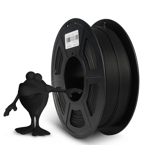 Филамент NVPRINT PLA матовый черный для 3D печати, диаметр 1.75мм, длина 330 метров, масса 1 кг.
