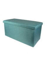 КОРОБ складной ГЕЛЕОС Пуф 76-ГЛ, размер 76х38х38 см, бирюзовый (арт. ПУФ-76-ГЛ)