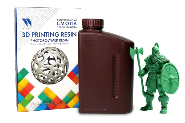 Фотополимерная смола NVPRINT Standard Resin зеленый для 3D печати;, 1 кг/бут