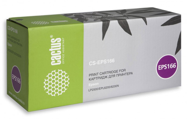 Картридж Cactus Тонер Картридж CS-EPS166 черный для Epson (6000стр.) (арт. CS-EPS166)