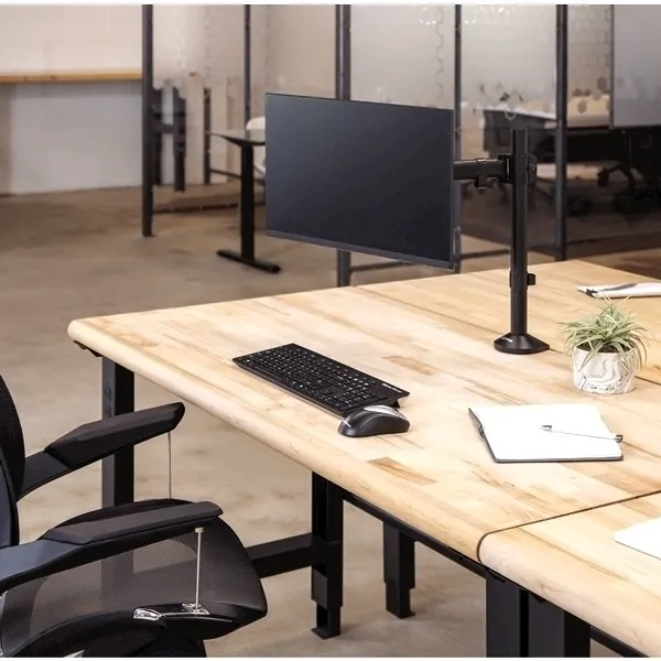 Комплект Fellowes Кронштейн для 1 монитора Reflex Series™ (1xFS-85025) + Подкладка для рук, Сапфир (1xFS-91784) (арт. FS-85025K)