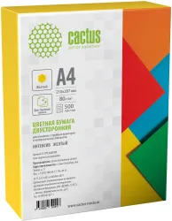 Бумага Cactus (A4, 80г/м2, 500л., желтый интенсив) (арт. CS-CPY-A480500)