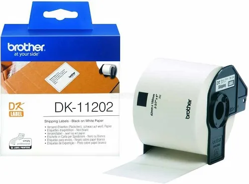 Наклейки Brother Транспортировочные наклейки DK11202, 62 х 100 мм (300шт) (арт. DK11202)