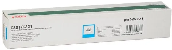 Тонер-картридж OKI голубой для C301/321/MC332/342 (1500 стр.) (арт. 44973543)