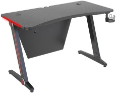 Стол игровой Cactus черный (арт. CS-GTZ-BK-CARBON-RED)